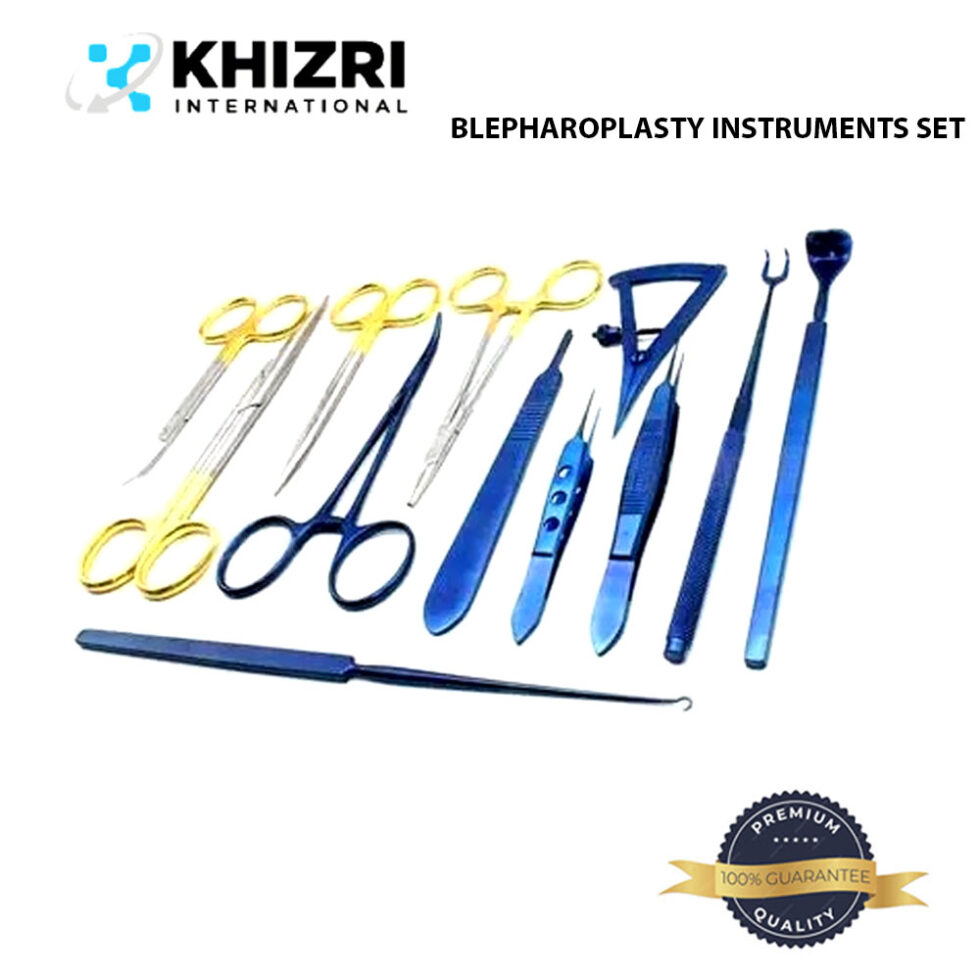 OPHTHALMIC SURGICAL BLEPHAROPLASTY INSTRUMENTS SET OF 11 PCs | EYE SURGERY & PLASTIC SURGERY INSTRUMENTS