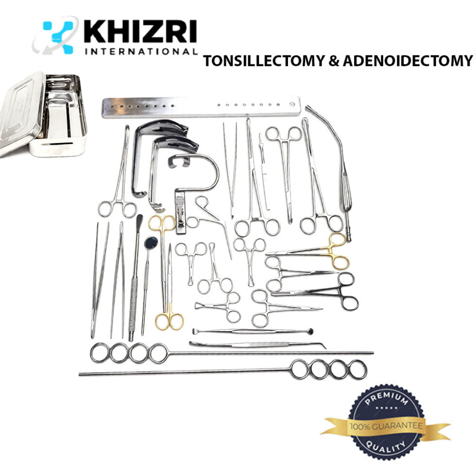 TONSILLECTOMY & ADENOIDECTOMY | 30 PCS | SURGICAL INSTRUMENTS SET WITH FREE BOX