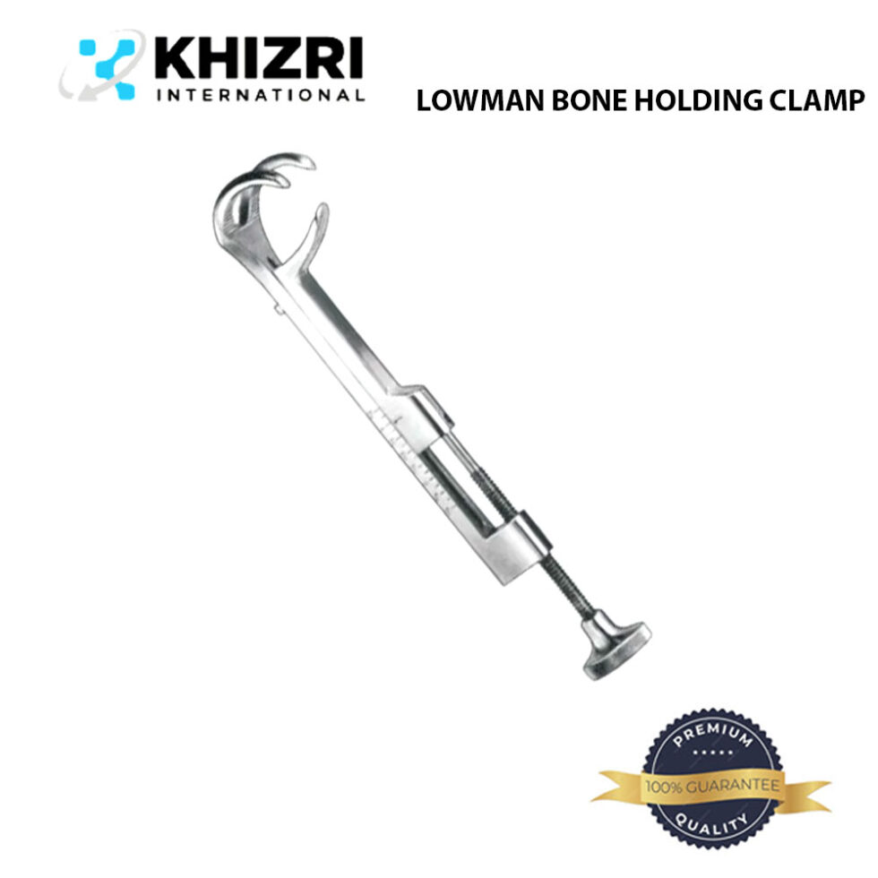 LOWMAN BONE HOLDING CLAMP 7" | 1X2 PRONG | ORTHOPEDIC SURGICAL INSTRUMENT | GERMAN GRADE