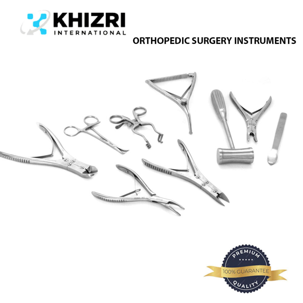 ORTHOPEDIC SURGERY INSTRUMENTS | SET OF 9 PCs | STAINLESS STEEL