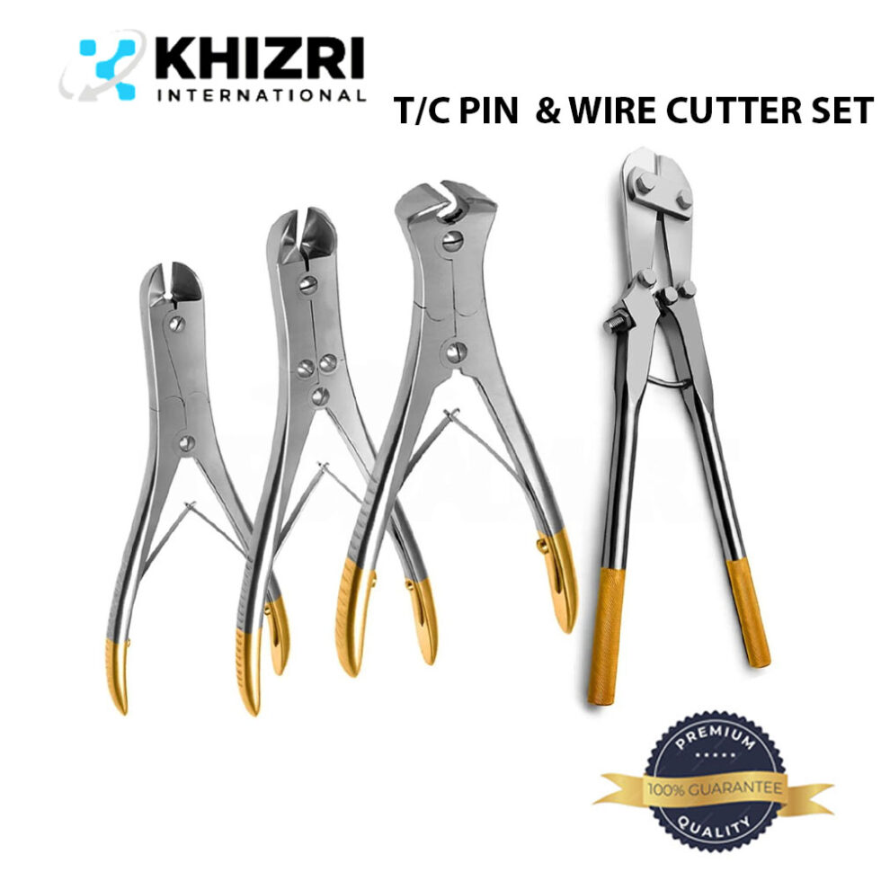 T/C PIN & WIRE CUTTER | SET OF 4 PCs | ORTHOPEDIC SURGICAL INSTRUMENTS