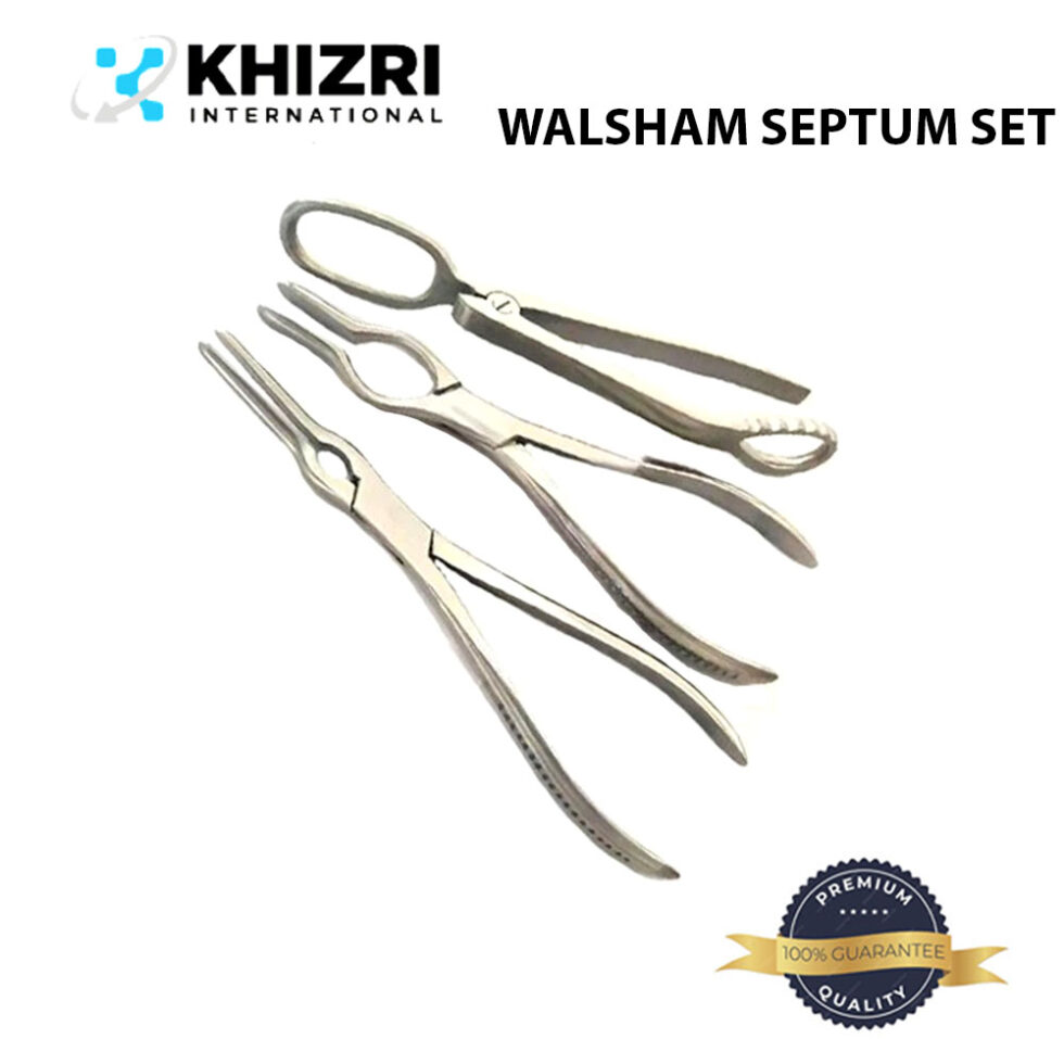 ASCH WALSHAM SEPTUM STRAIGHTENING FORCEPS | ZYGOMATIC ELEVATOR | SET OF 3 PCs